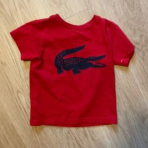 Red Crocodile Lacoste Graphic Kids T-Shirt